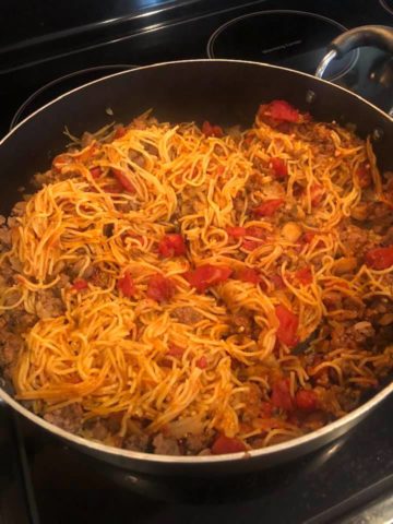 Amish Skillet Spaghetti