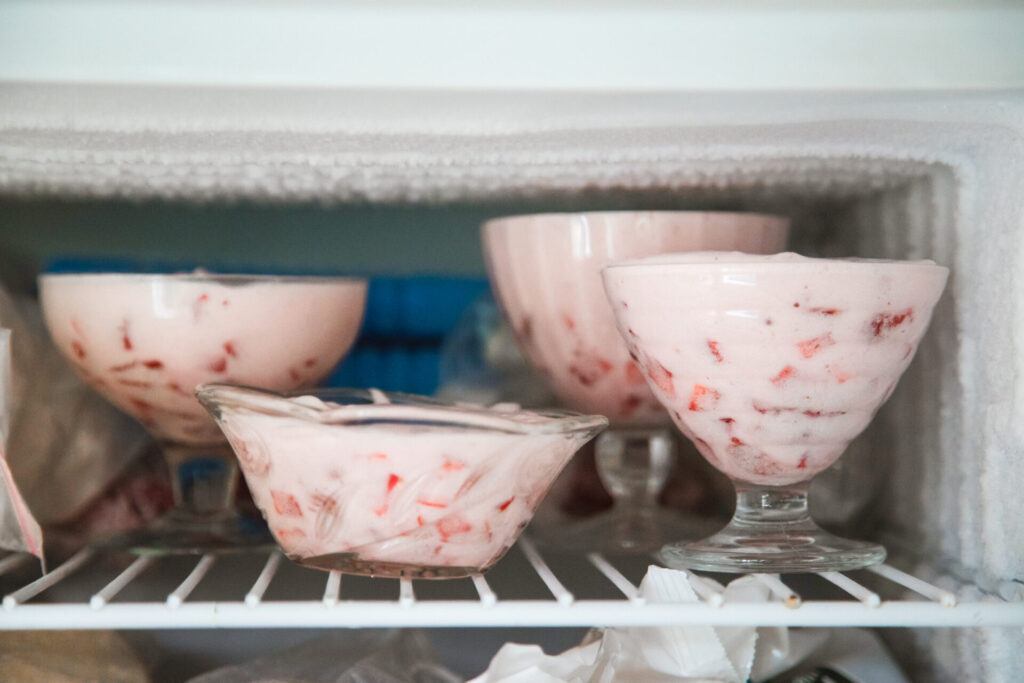 Refreshing Frozen Strawberry Dessert