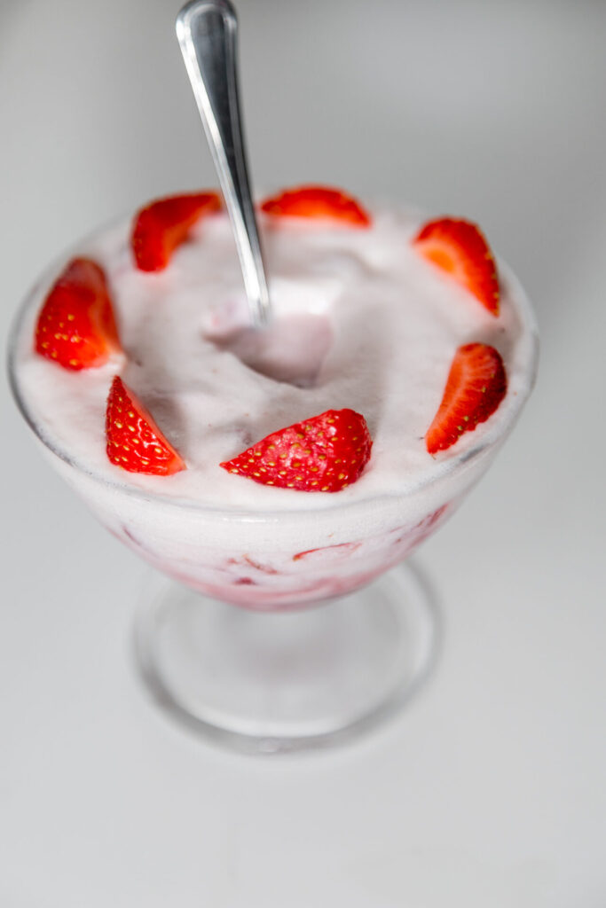 Refreshing Frozen Strawberry Dessert