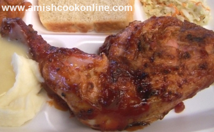 best-ever Amish oven-baked barbecued chicken