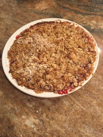 Homemade strawberry crisp is a delicious spring favorite!