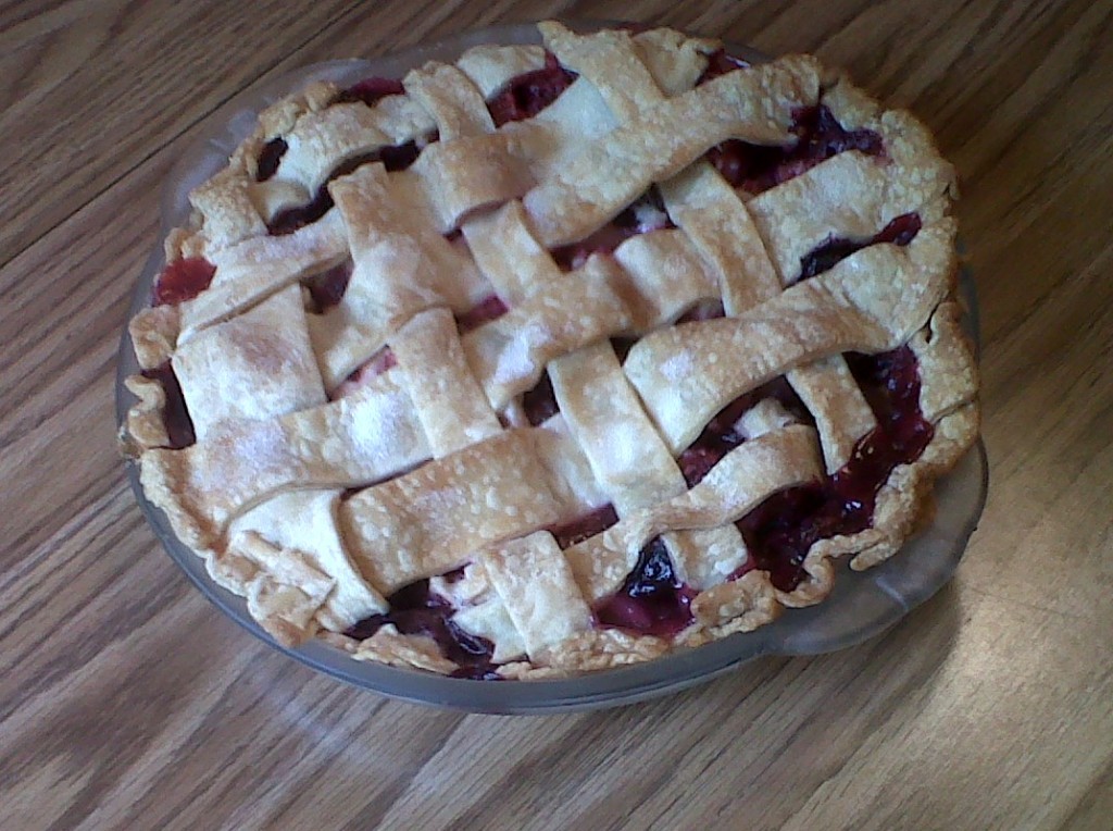 Bumbleberry pie is an example of a healthier, fruit-filled pie becoming more popular among the Amish.