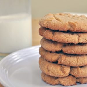 stack of amish peanut butter cookies