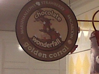 Golden Corral's endless buffet features a "chocolate waterfall"
