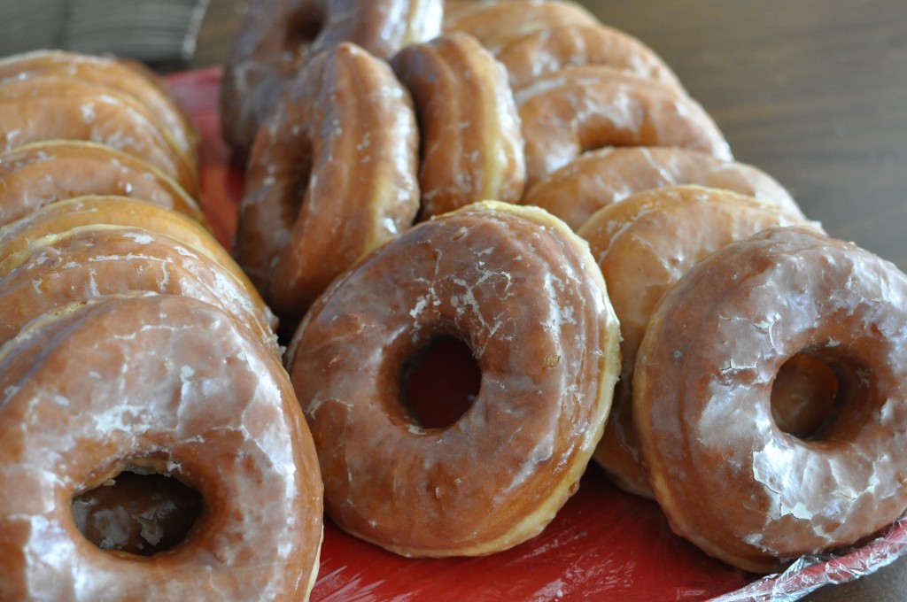 Amish maple-dipped dougnuts