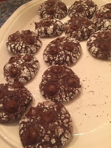 Chocolate crackle cookies, sometimes known as "crinkle" cookies are an Amish favorite