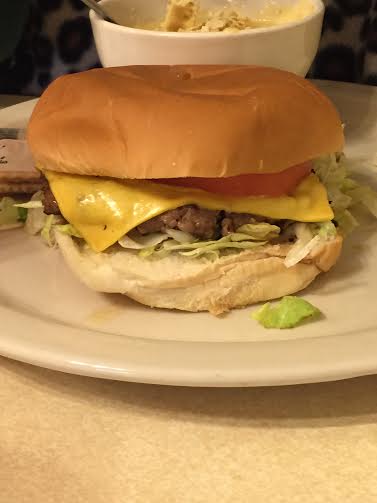 My mother's cheeseburger...I'm not a cheeseburger expert, but it looks good and my mother liked it...