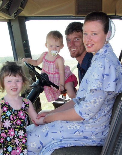 Rosanna's brother, Marvin, age 29, enjys some time with his wife Audrey and daughters Ava and Harper in this photo from 2013. Since then they have another daughter, Arabella Kate, who has joined the family.