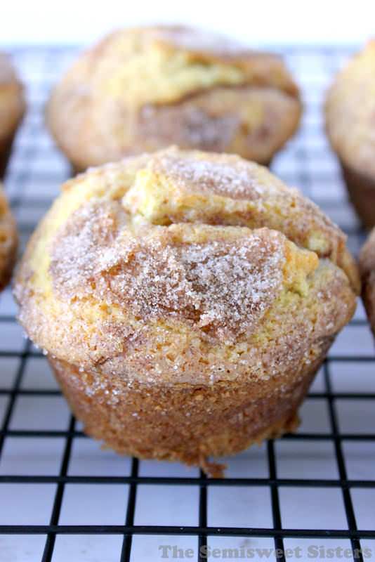 Amish Cinnamon Muffins from the semi-sweet sisters