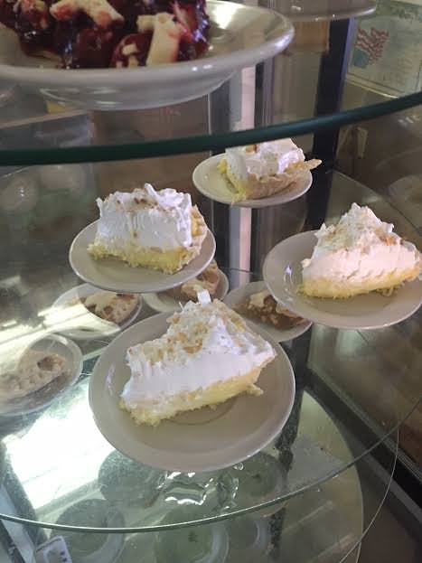 Coconut cream pie is a swift seller here
