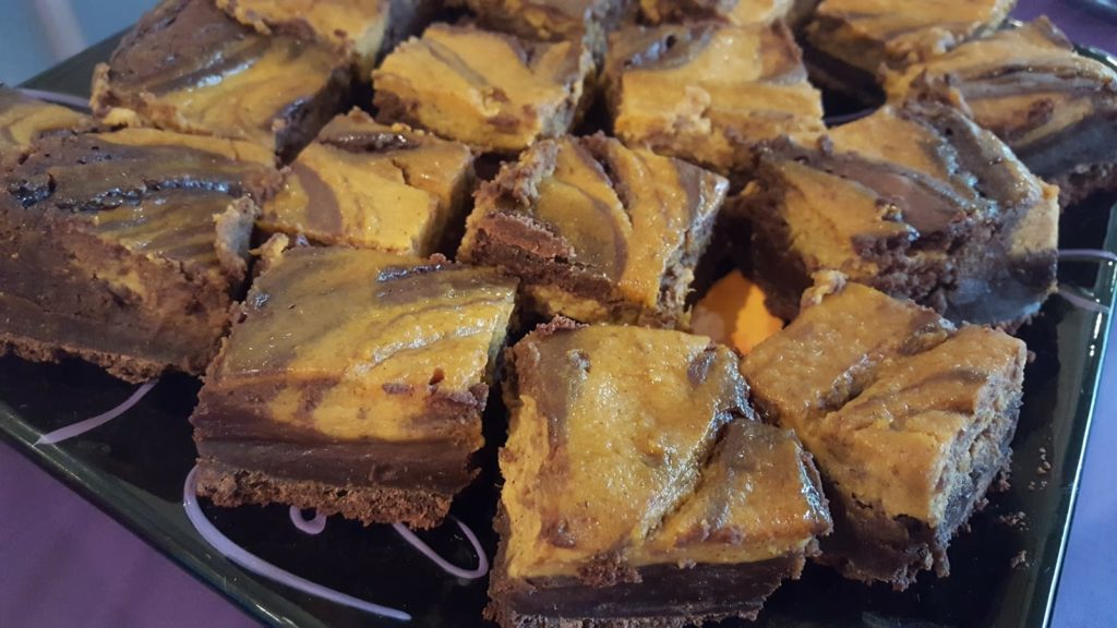 Pumpkin Chocolate Brownies, a heavenly October treat!
