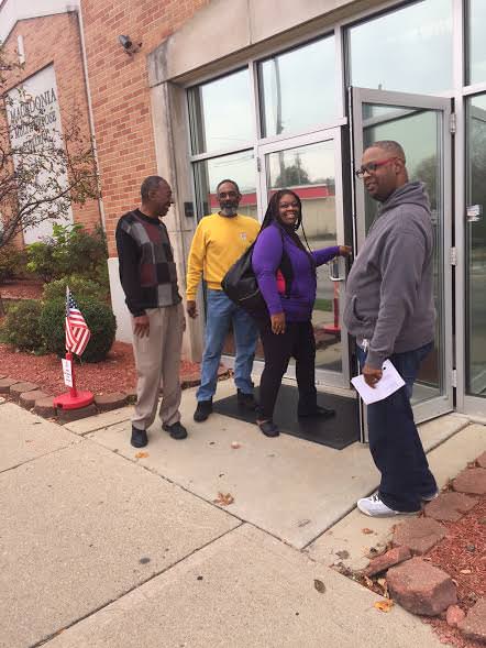 The Macedonia Missionary Church in Dayton's largely Africa-American west side welcomed voters with a "hospitality" team to ensure no one was harrassed or intimidated.