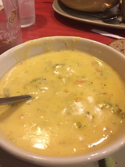 Broccoli Cheddar Soup from Panera. 