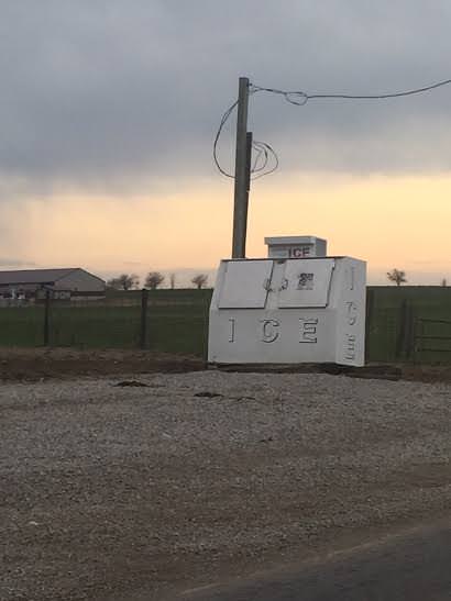 This Amish-owned, electric-powered "ice chest" serves the Grabill, Indiana community for anyone who doesn't have a fridge at home to have access to ice.