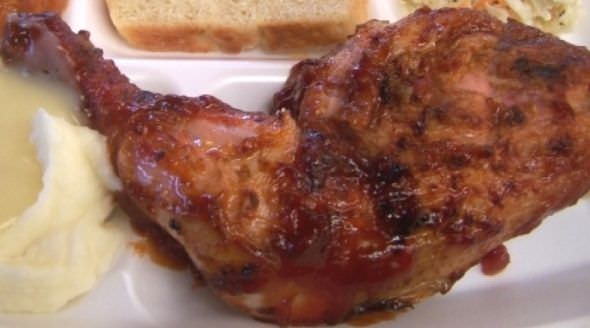 Barbecued Chicken is popular at weddings