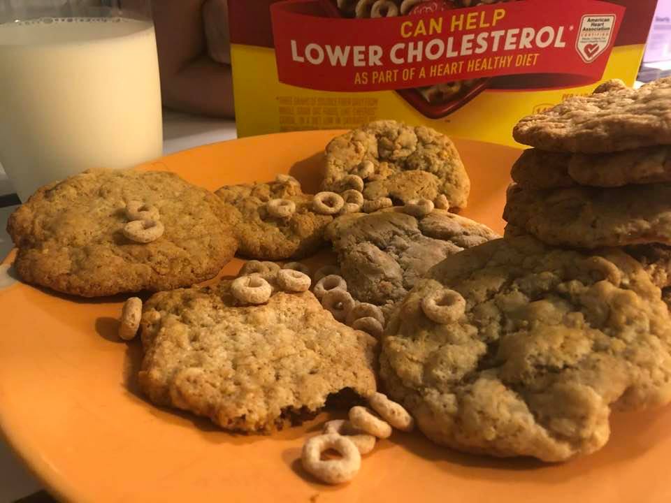 Chewy Cheerio Crunch Cookies