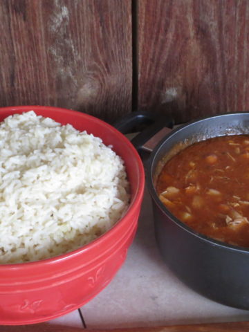 Haitian Rice with Sauce